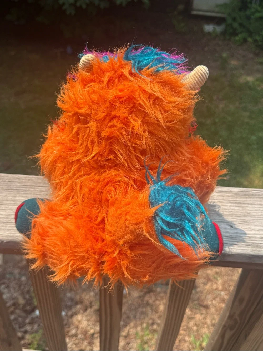 Vintage 1986 My Pet Monster GWONK Hand Puppet Plush Orange AmToy 80s Toy RARE